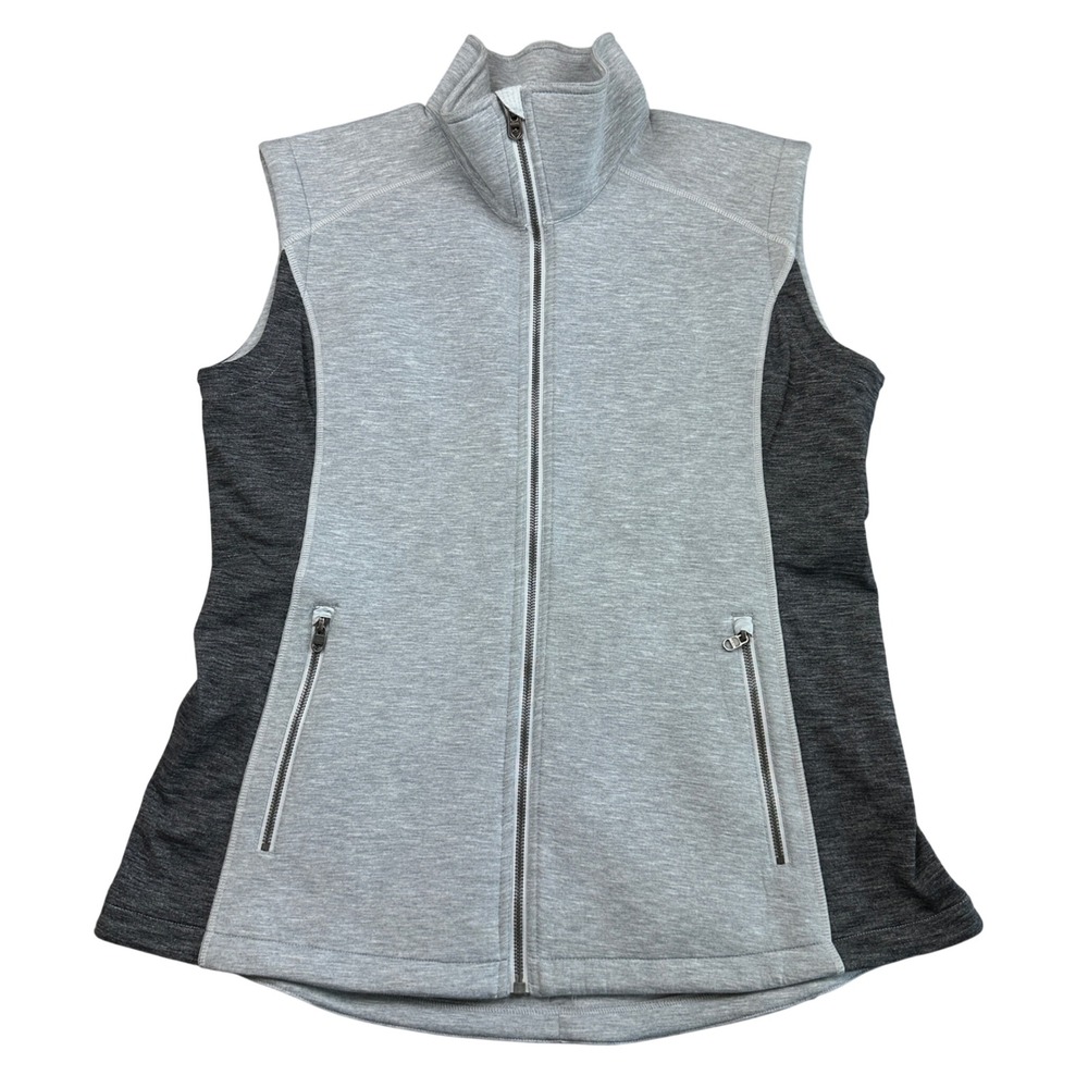 Kuhl Projekt Vest Womens XL Gray Full Zip Lightweight Athletic Hiking Outdoor